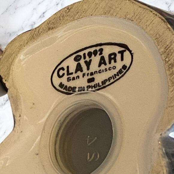 Vintage 1992 Clay Art “American Gothic” Cows Salt & Pepper Shakers - Picture 13 of 14